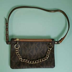 Michael Kors Monogram Belt Bag Size Small